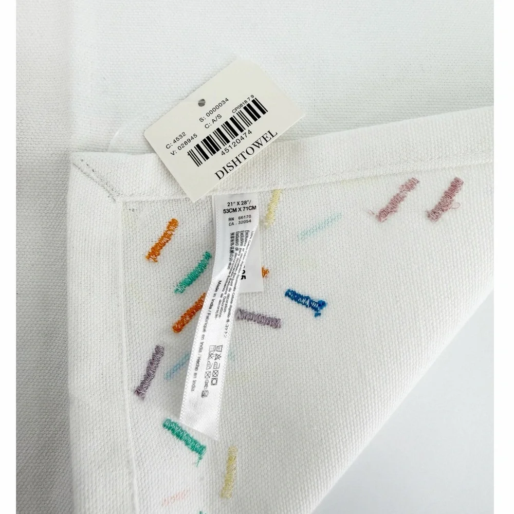 Anthropologie Dish Towel Bundle Spring Floral Rabbit Donut